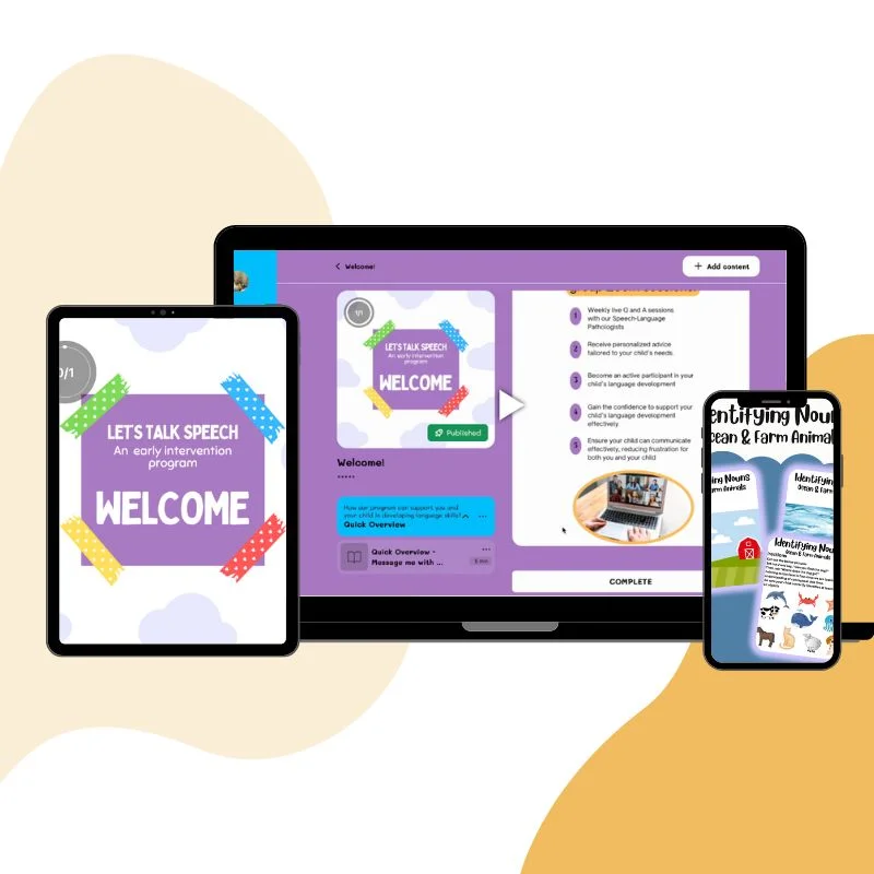 et's talk speech therapy APP